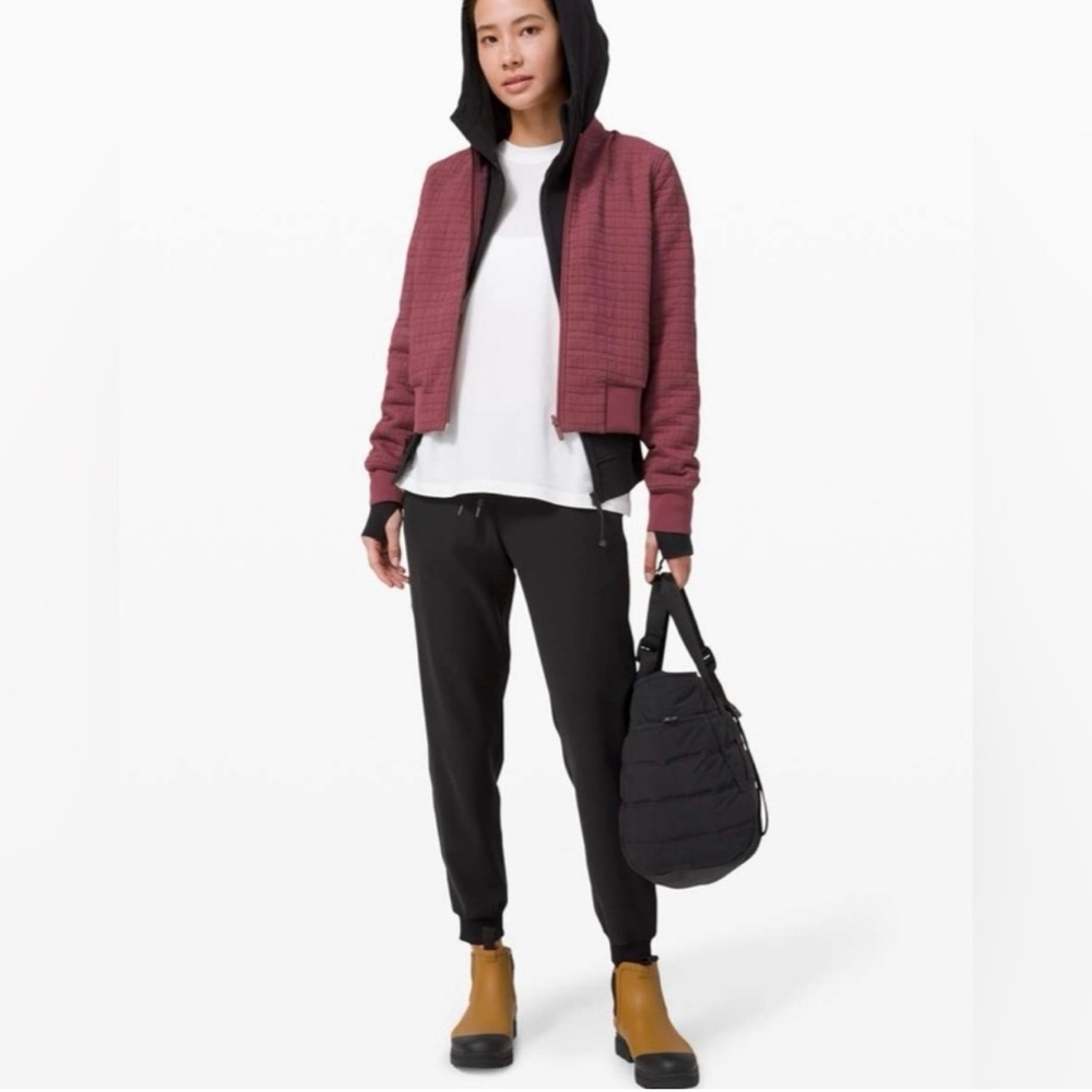 Lululemon Serene Travels Bomber Chianti Reversible Size 8